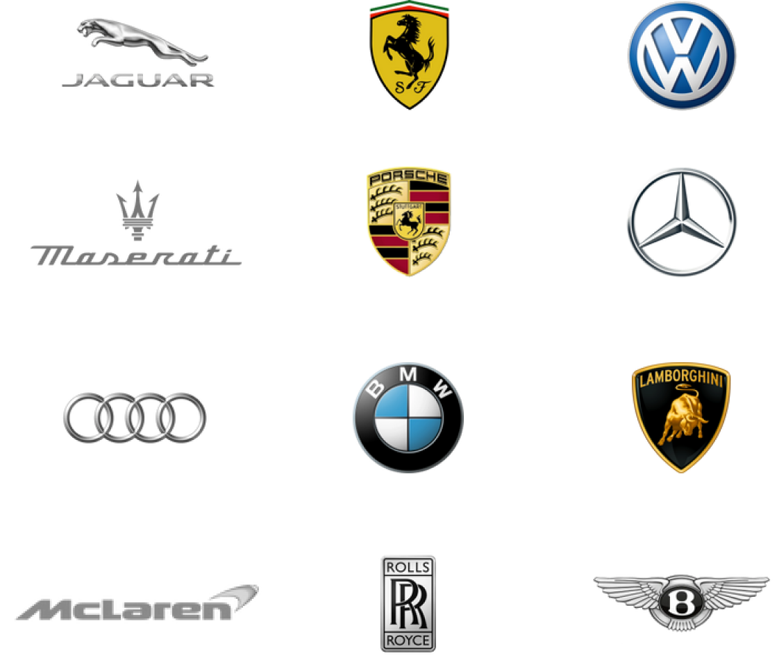 Auto brands logo for mobile